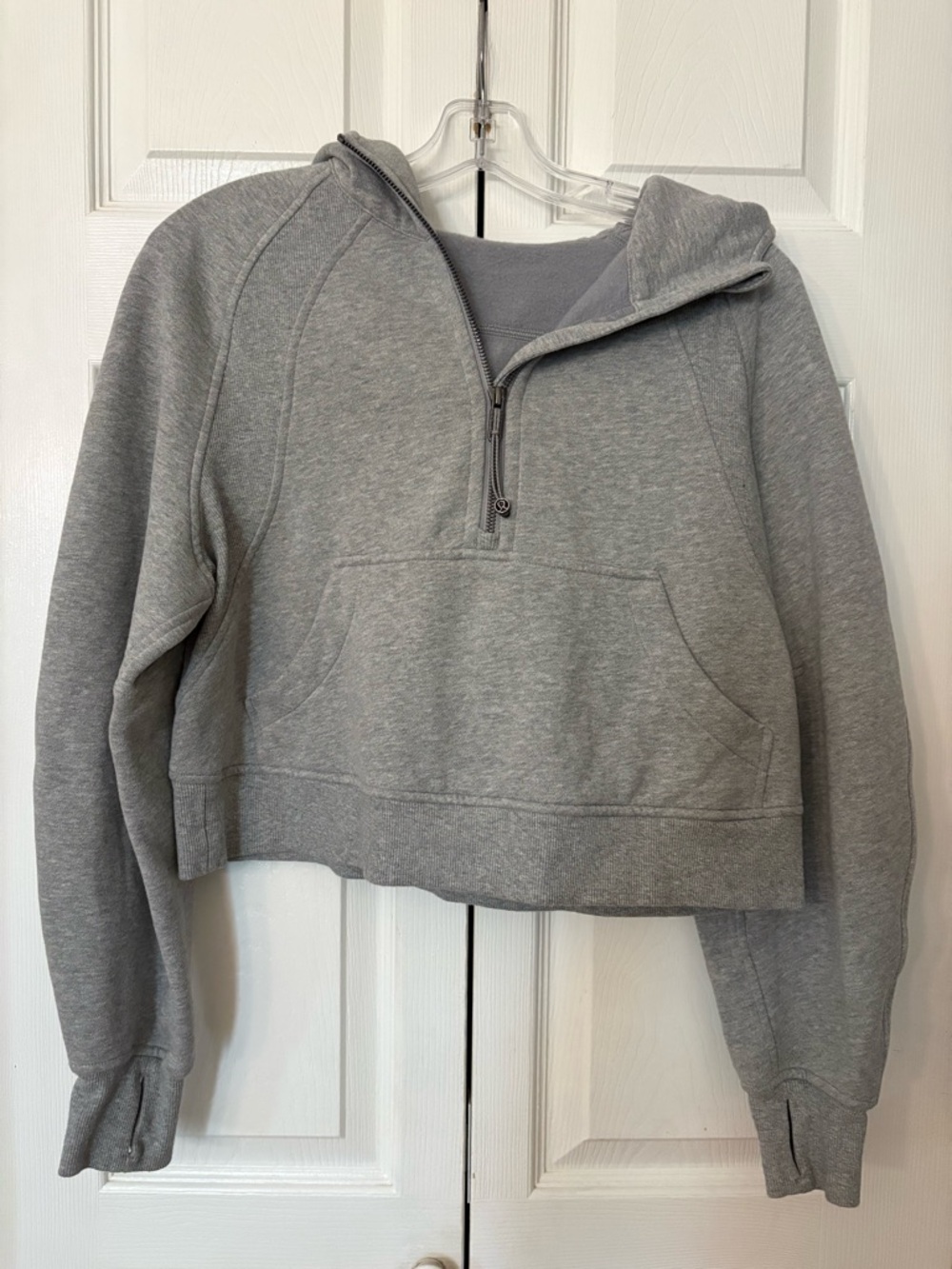 Lululemon Scuba Oversized Half-Zip Hoodie Gray XS/Small